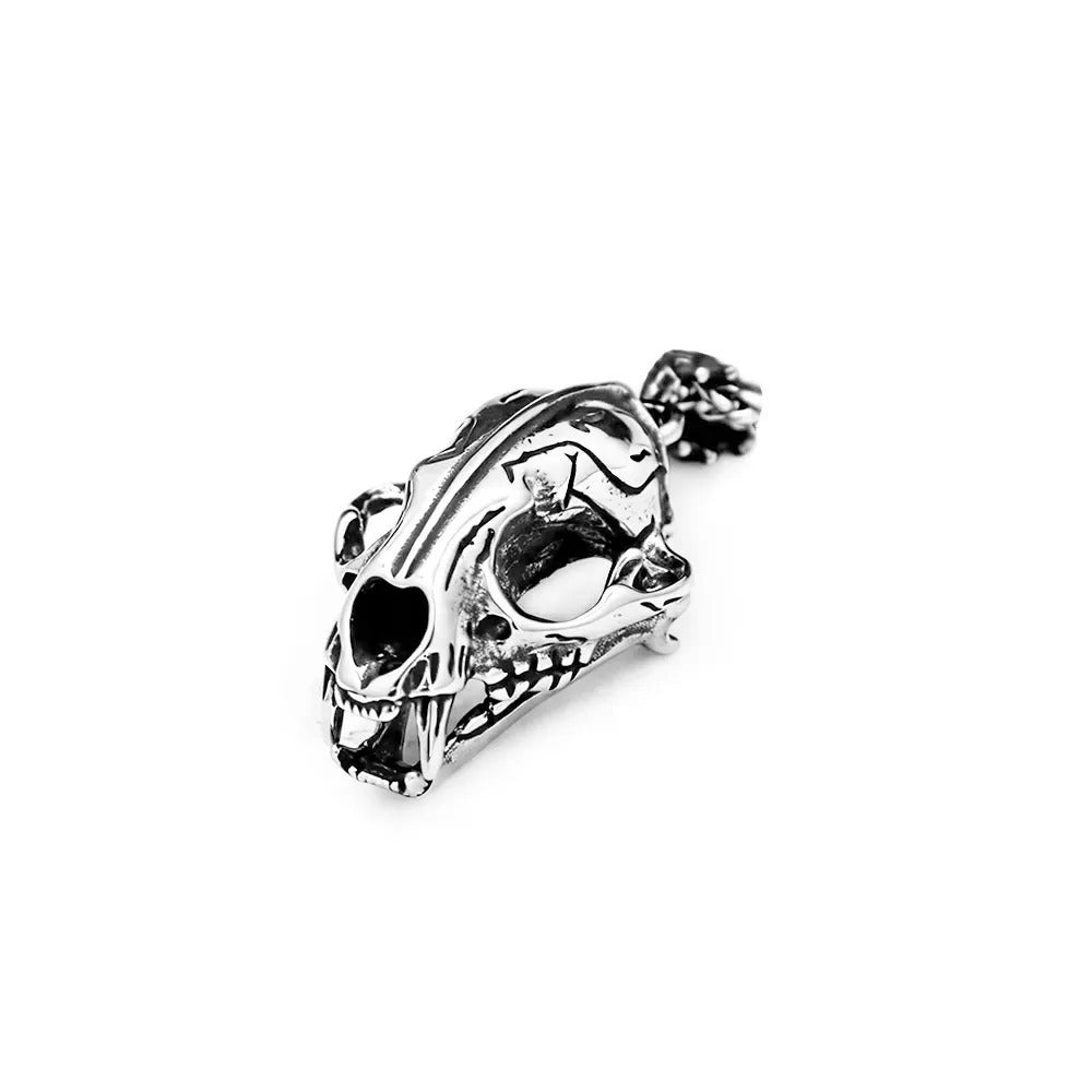 Punk Skull Stainless Steel Men's Pendant Necklace