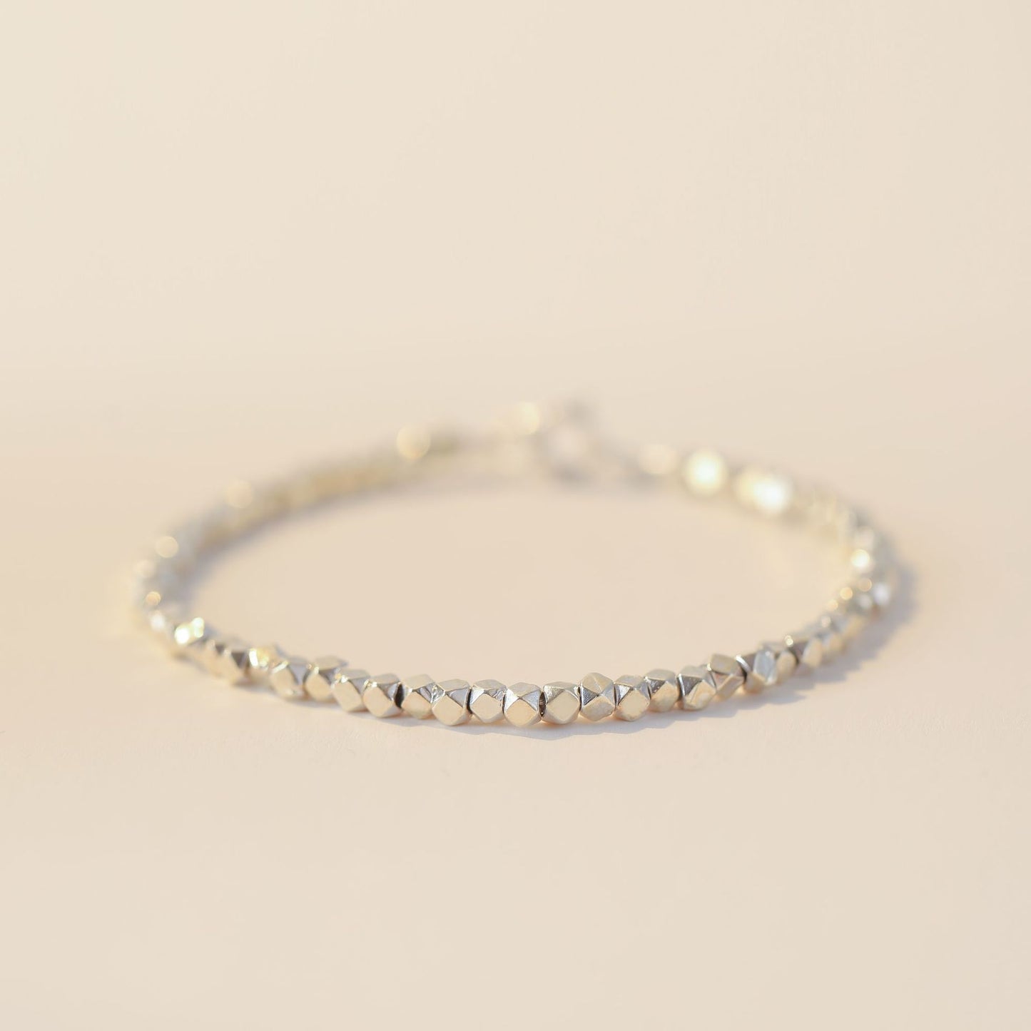 Dainty Retro Style Sterling Silver Bracelet with Crystal Accent by Planderful Collection