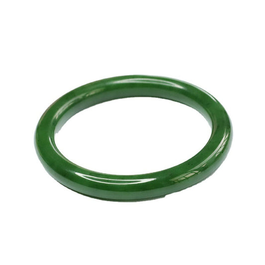 Spinach-Green Jasper Round Bangle