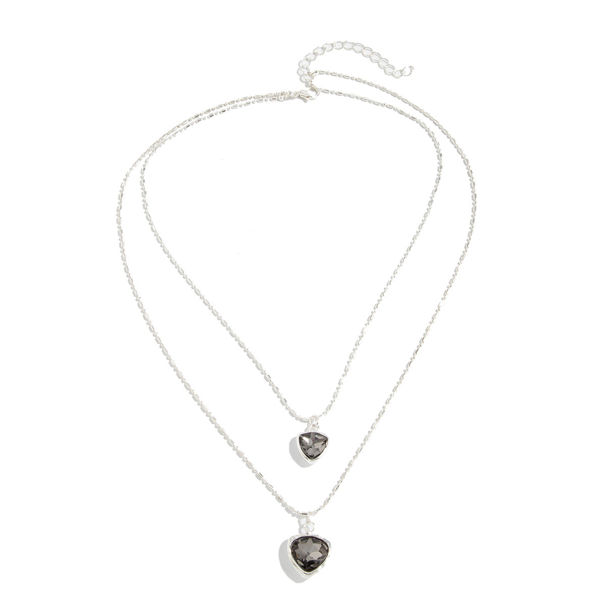 Double-Layer Pearl-Style Geometric Necklace