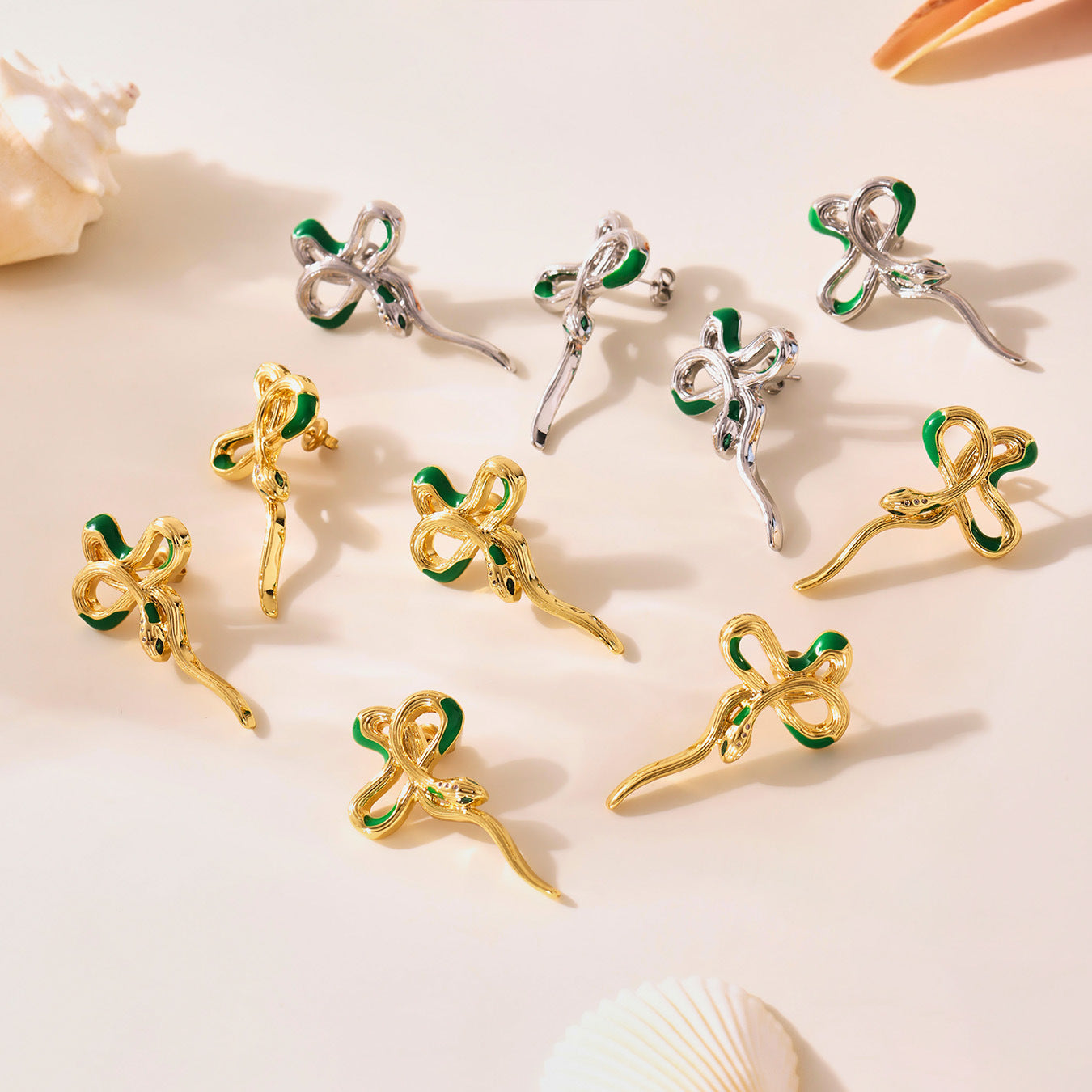 Planderful Zodiac Snake Oil Drip Earrings Personalized