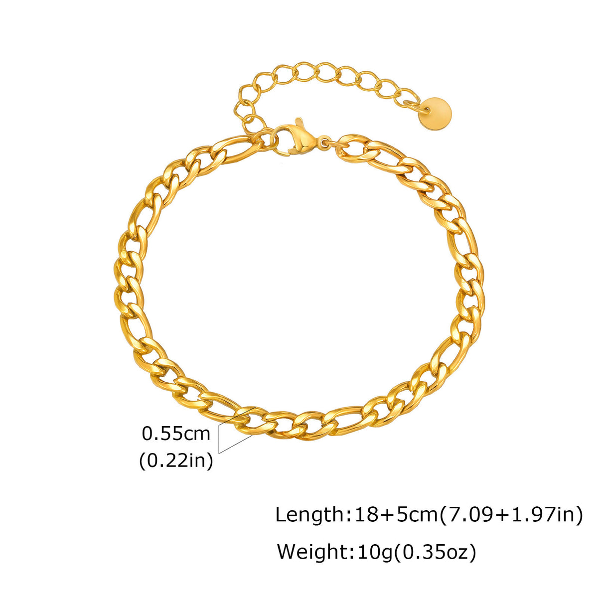 Three To One NK Stainless Steel Bracelet for Men