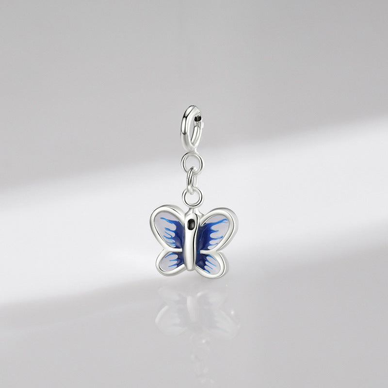 Exquisite Sterling Silver Butterfly Pendant - Japan and South Korea Inspired Design