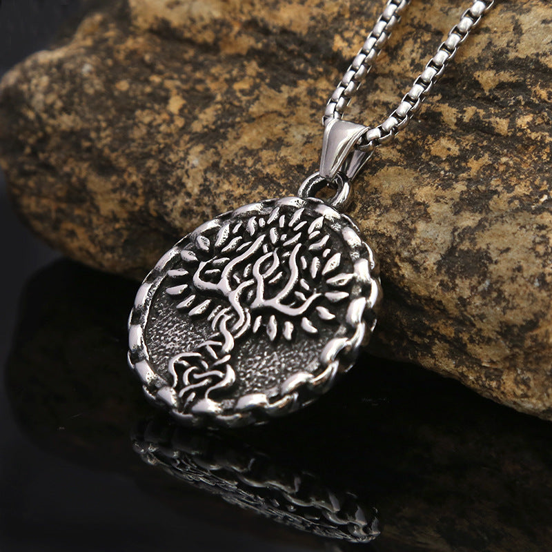 AliExpress New Hip Hop Tree of Life Titanium Steel Pendant