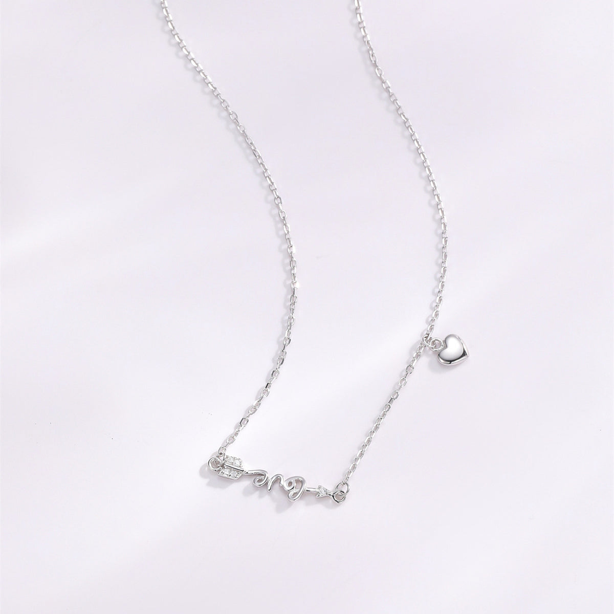 S925 Sterling Silver Heart Necklace