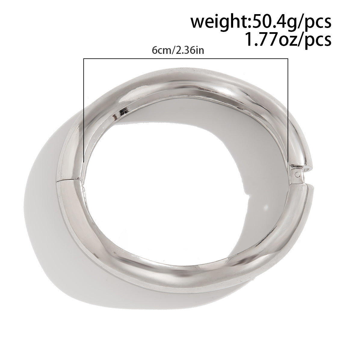 Planderful Water Drop Bracelet With Hug Opening Design And Personalized Double Ring Spring Buckle For Women
