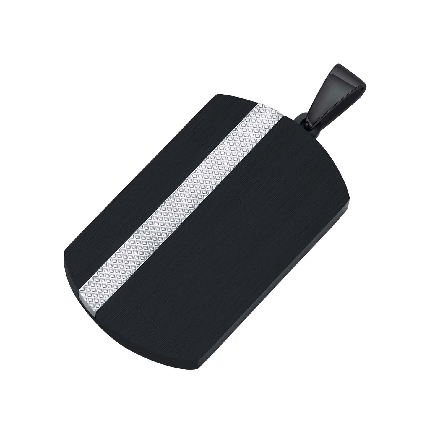 Stainless Steel Necklace Glossy Men's Black Niche Pendant