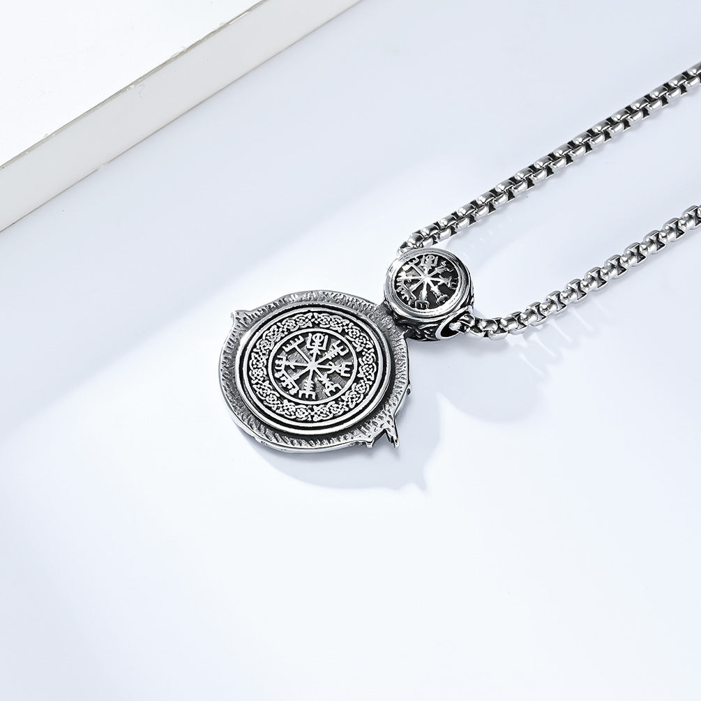 Cross-Border Amazon Nordic Celtic Dragon Titanium Steel Necklace