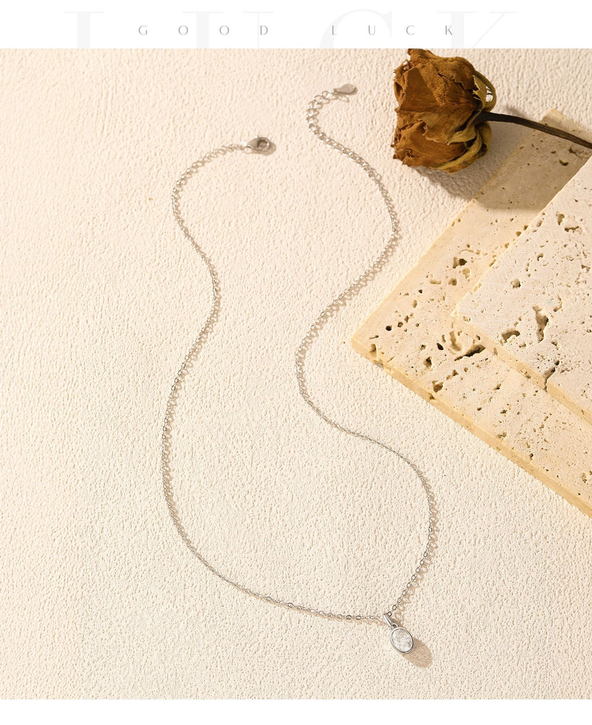 925 Sterling Silver 1 ct Moissanite Pendant Necklace