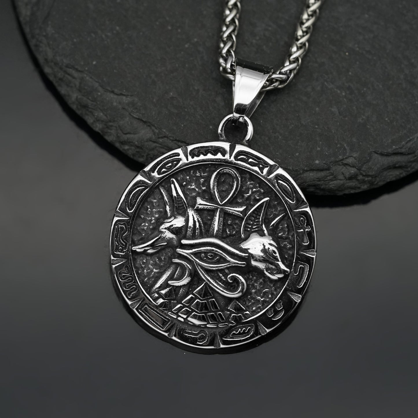 Steel Necklace – Vintage Ankh Cross Pendant