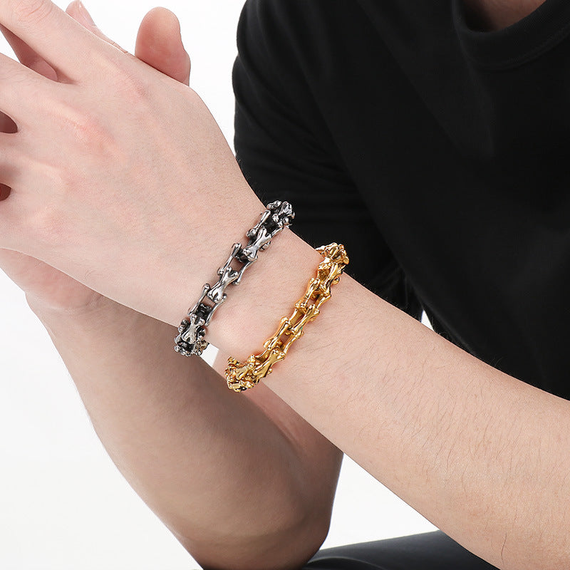 Personalized Skull Buckle Bracelet For Men Planderful