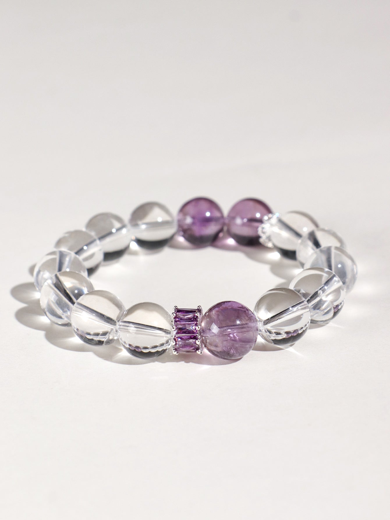 Planderful Fortune's Favor Bracelet – Elegant Amethyst and Crystal Design