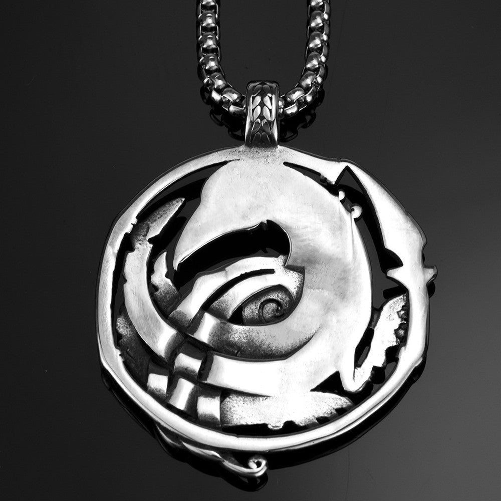 Planderful Shop Norse Viking Stainless Steel Pendant Necklace For Men Durable Nordic Jewelry Exquisite Craftsmanship