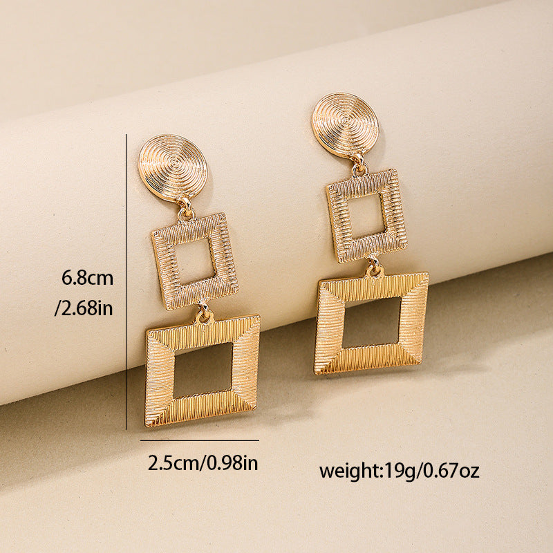 Geometric Love Texture Earrings in Vienna Verve Collection