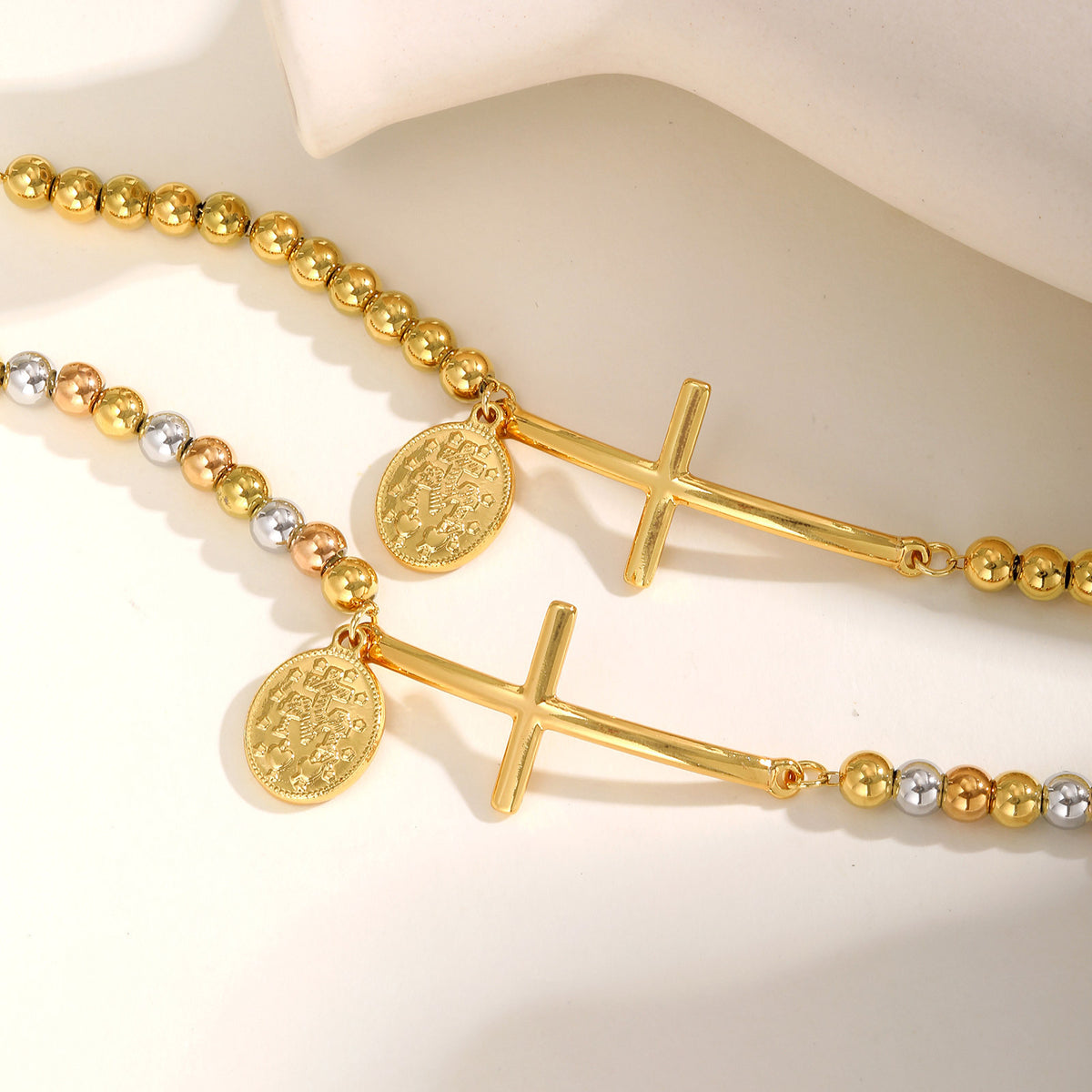 Cross Stainless Steel Bracelet for Women