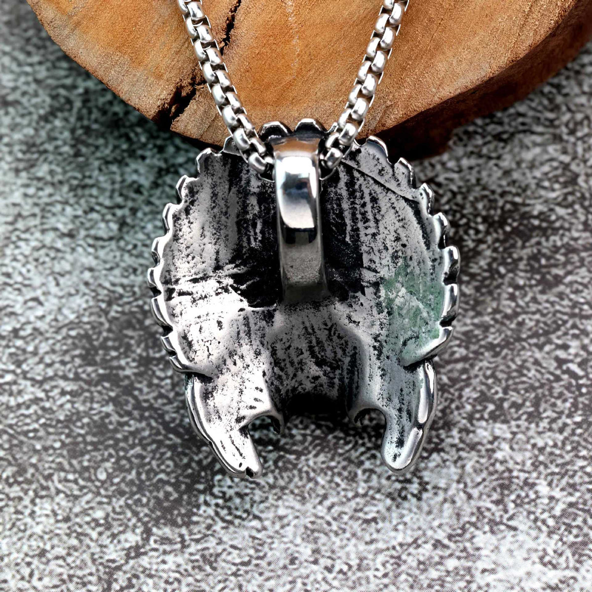 Punk Skull Stainless Steel Pendant Necklace