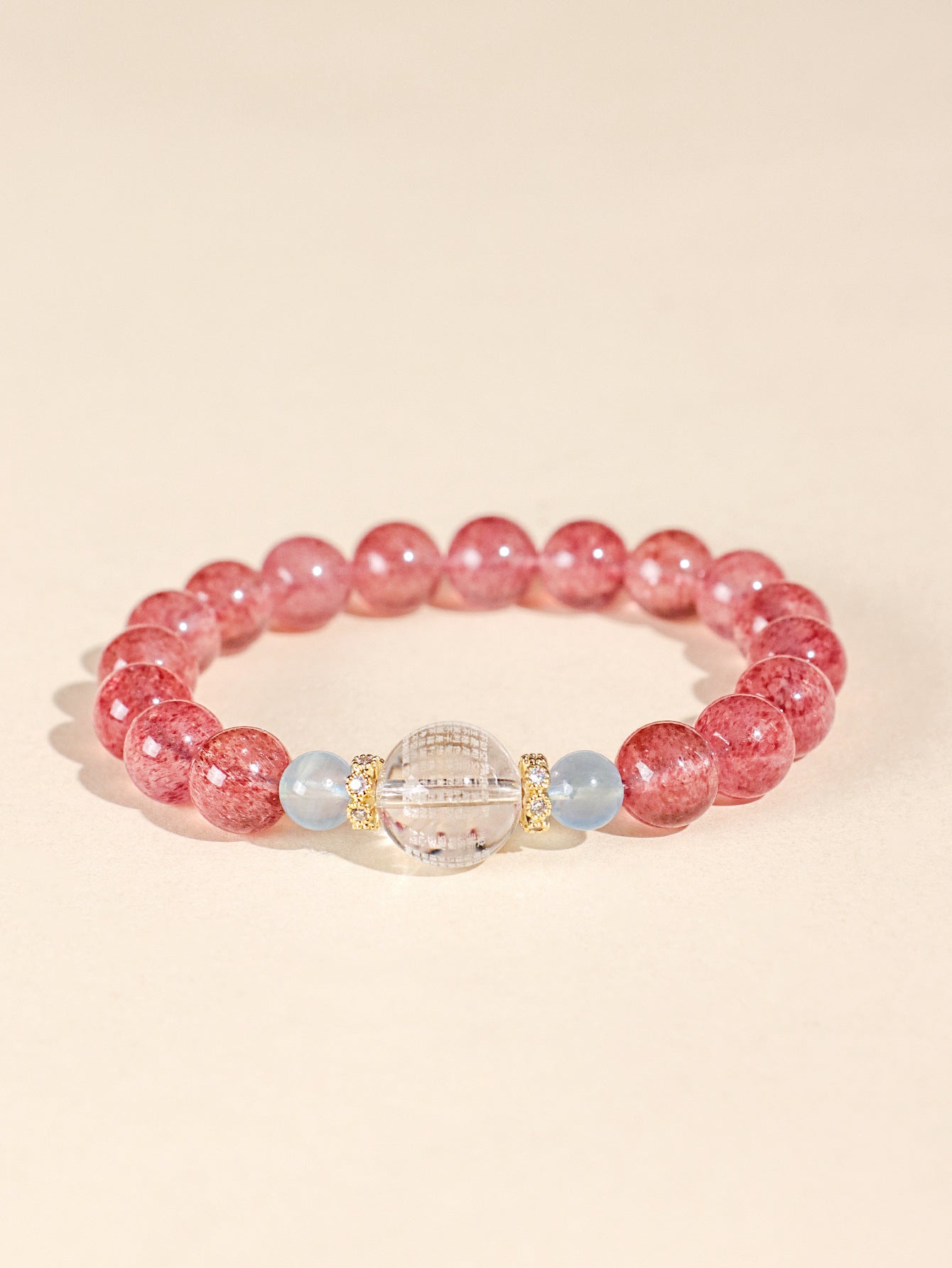 Planderful Fortune's Favor Couple Bracelet – Luxurious Crystal and Blue Tiger Eye Design