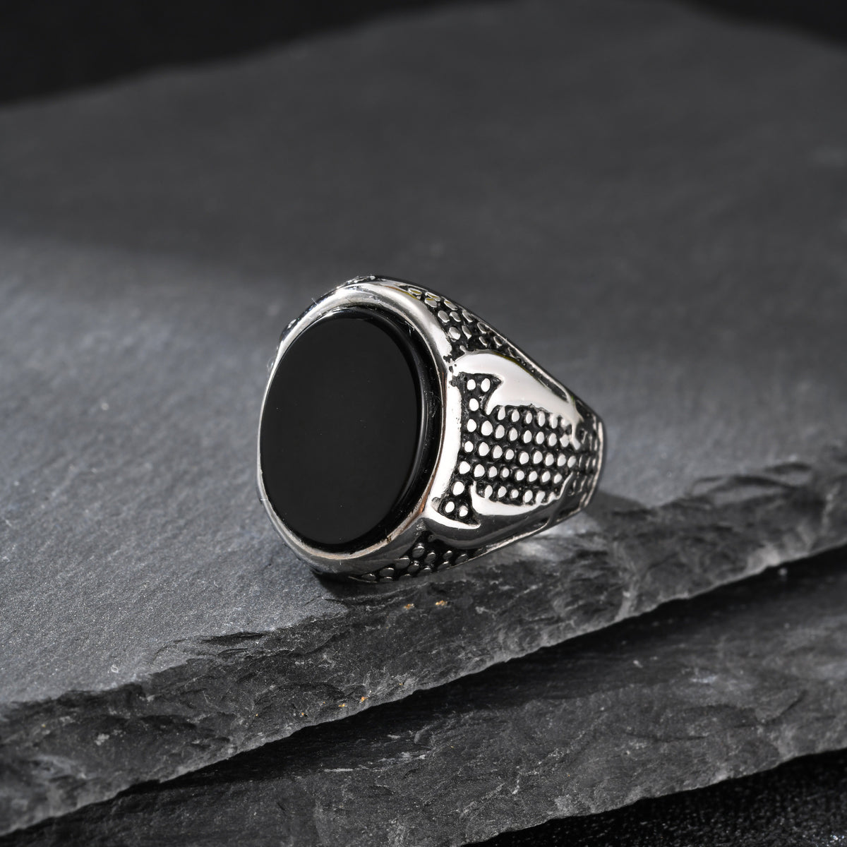 Stainless Steel Zolefelka Sword Double Sword Ring
