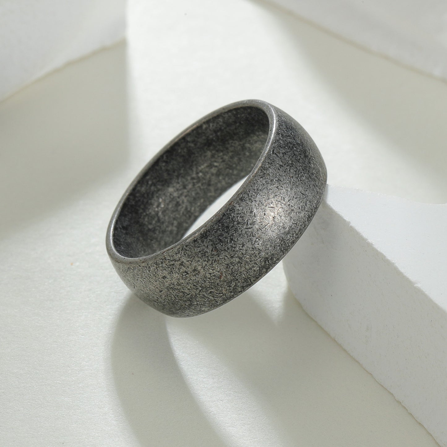 Stainless Steel Ring For Men Unisex Retro Vintage Shield Durable Planderful Collection Everyday Genie