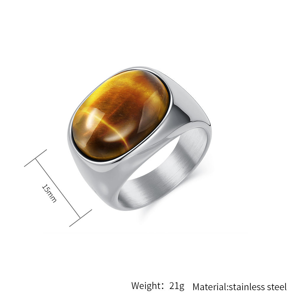 Tiger's Eye Ring – Luxury Men's Ring