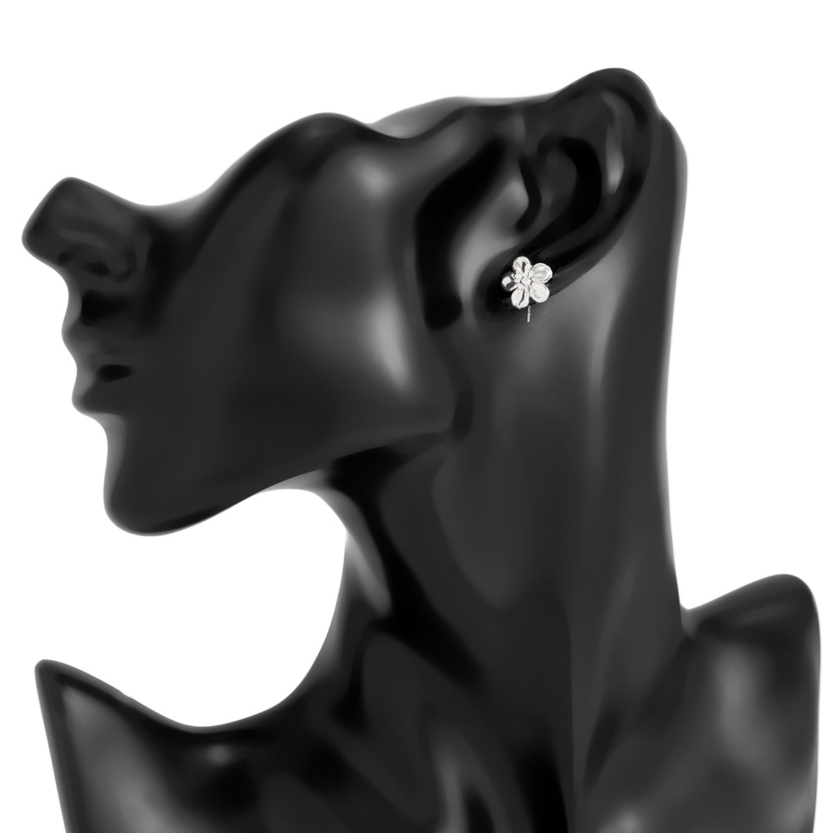 Planderful Vienna Verve Five Petal Flower Stud Earrings Set Chic Versatile Jewelry for Women