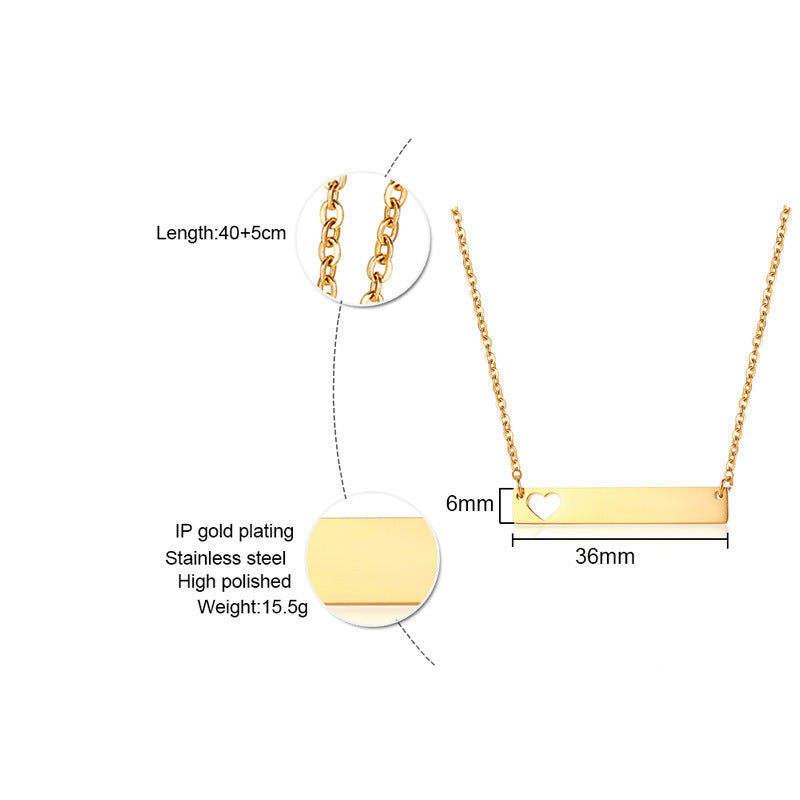 Fashion Trend Women's Jewelry Wholesale Stainless Steel Necklace