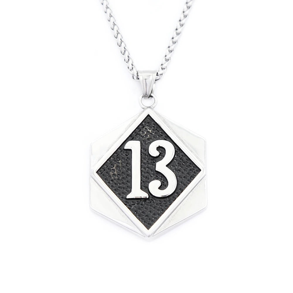 Trendy Digital Stainless Steel Men's Pendant Necklace