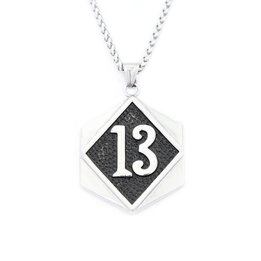 Trendy Digital Stainless Steel Men's Pendant Necklace