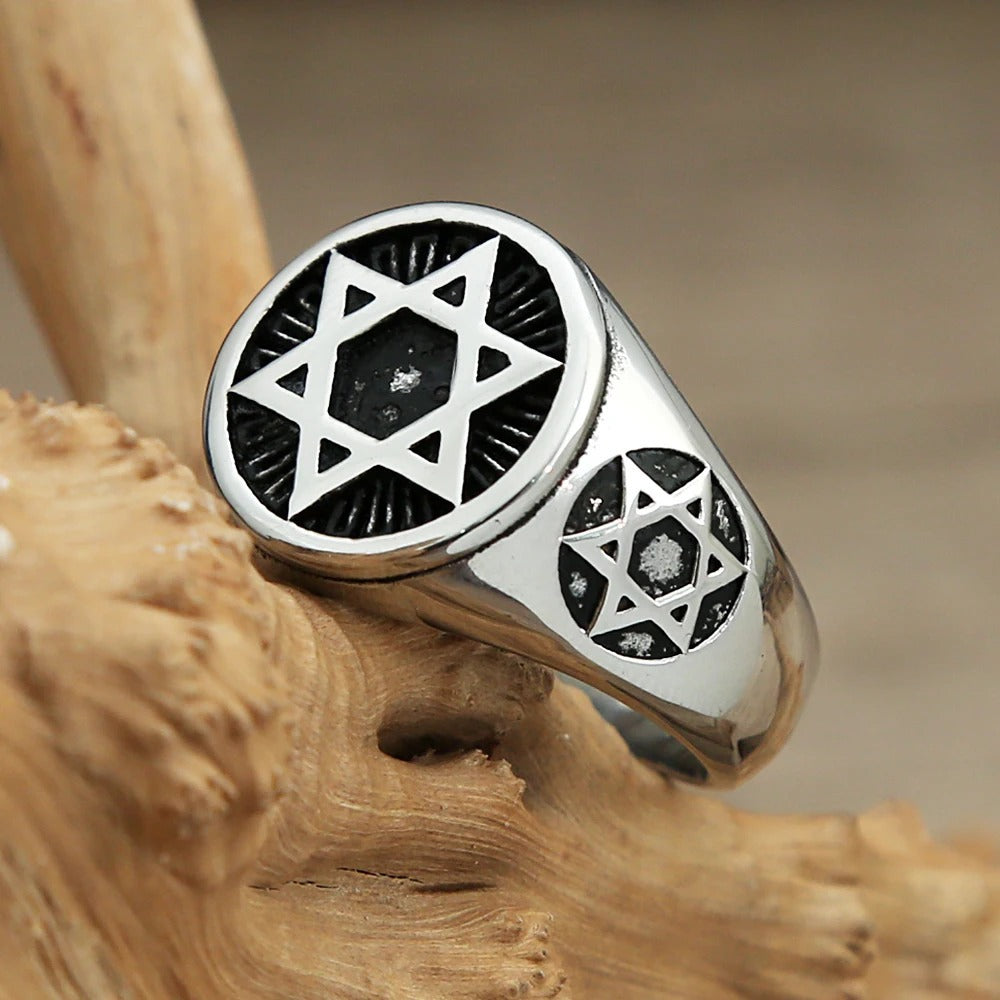 Punk Vintage Stainless Steel Men's Ring