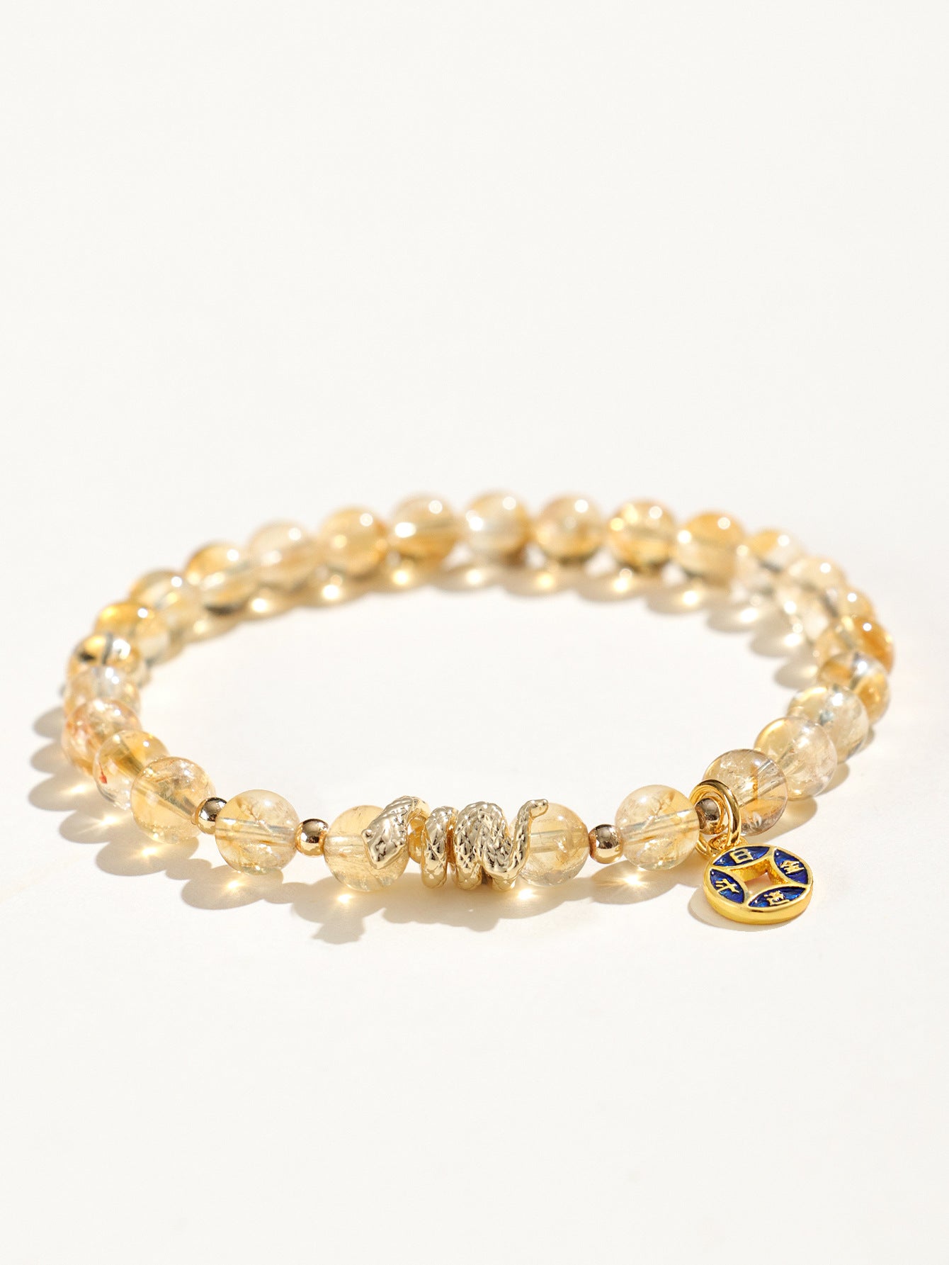 Planderful Fortune's Favor Bracelet – Versatile Citrine Yellow Crystal Design