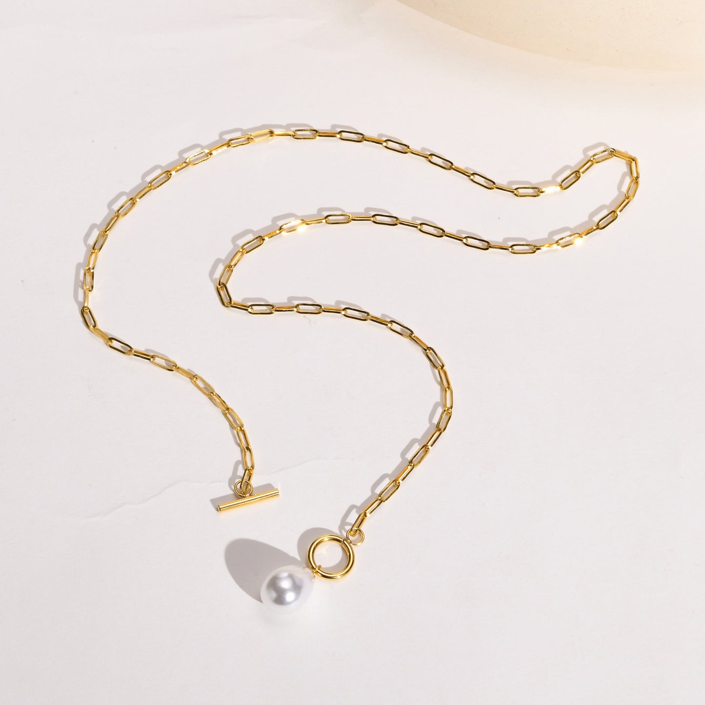 Titanium Steel Necklace Gold Women's Cross Chain Jewelry