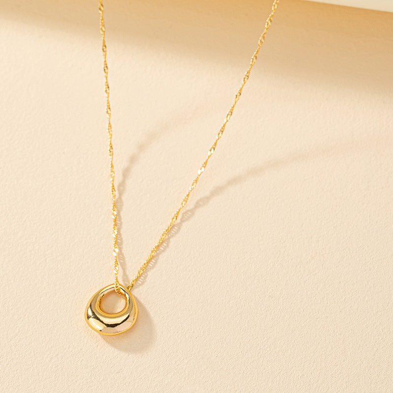 Chic Geometric Metal Necklace - Vienna Verve Collection