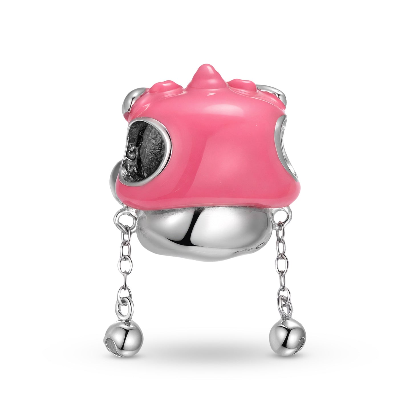 Planderful Jewelry Sterling Silver Beading Pendant Panda Charm National Style Lion Dance Accessory