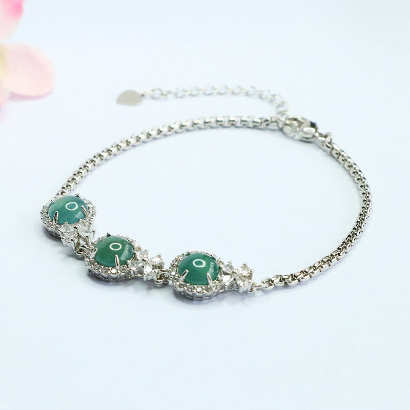 Blue Water Jadeite Princess-Inspired Bracelet