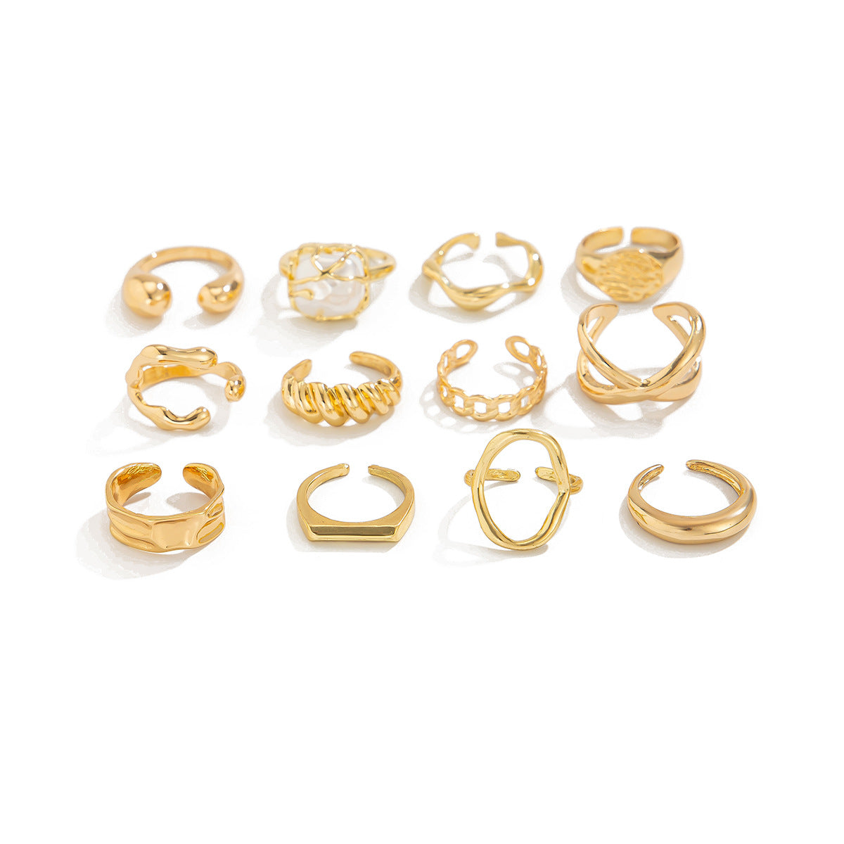 Planderful Vienna Verve Baroque Pearl Joint Ring – Adjustable Elegant Design