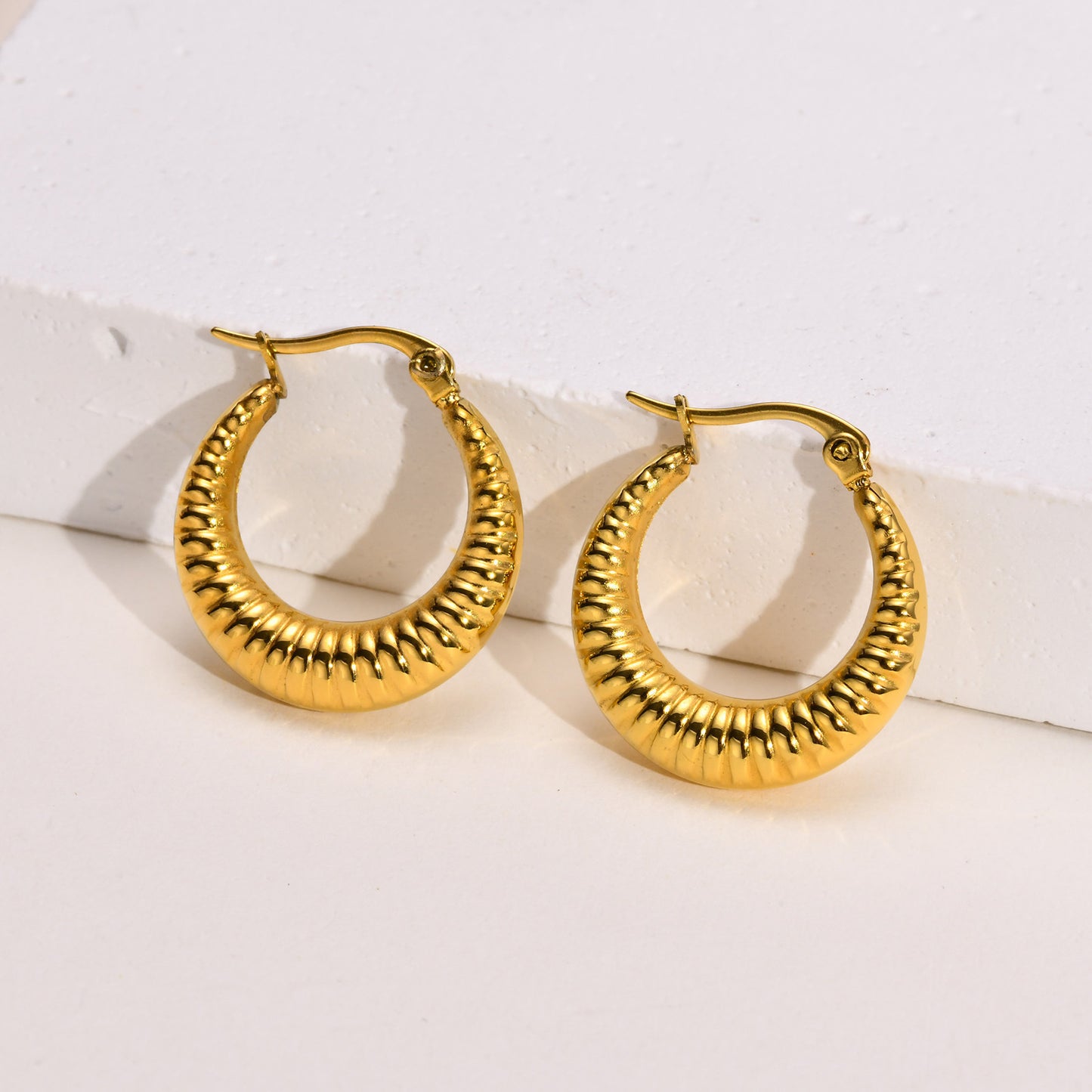 Titanium Steel Hollow Earrings Wholesale Jewelry For Women