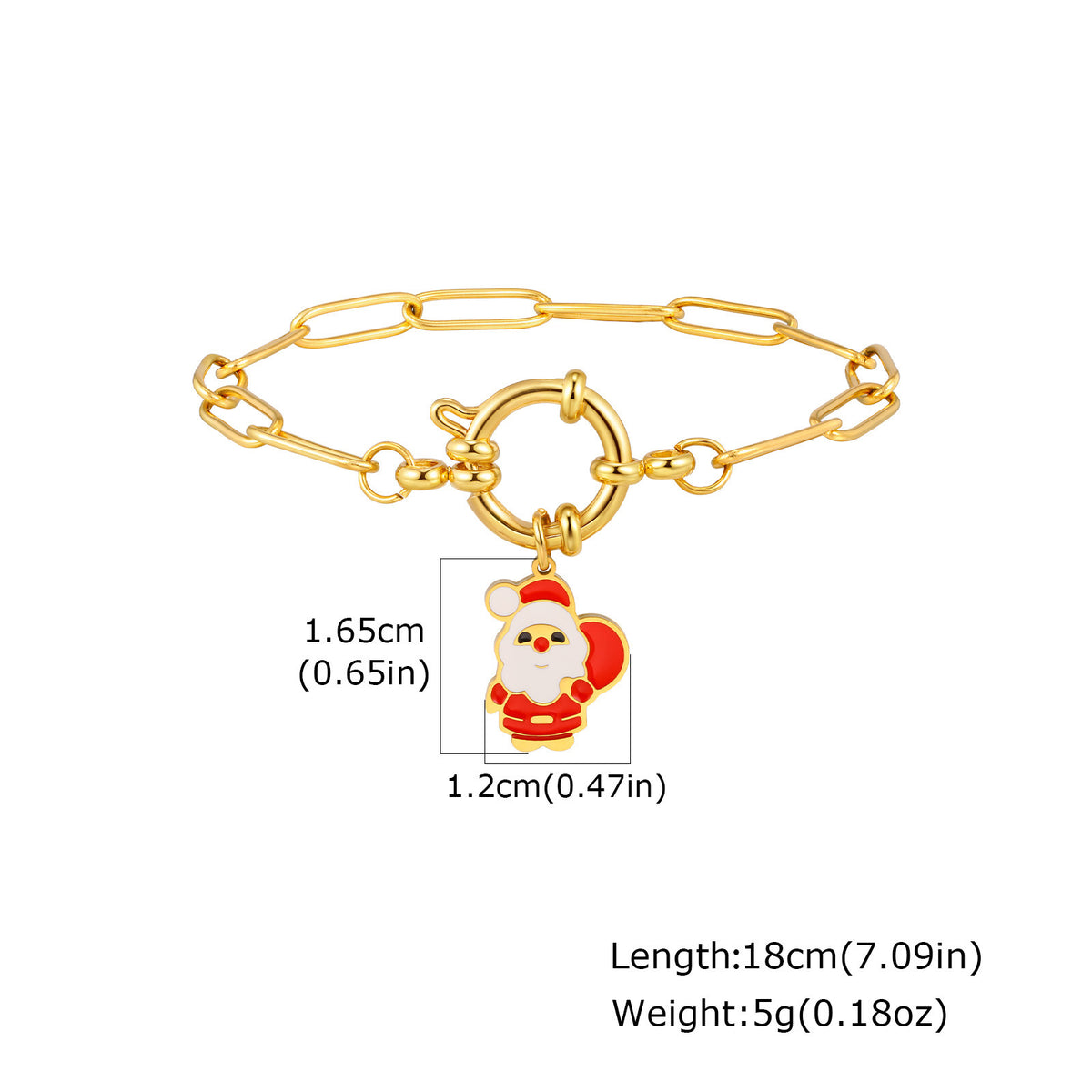 Stainless Steel Autumn & Winter Santa Claus Christmas Tree Snowman Imitation Pearl Necklace