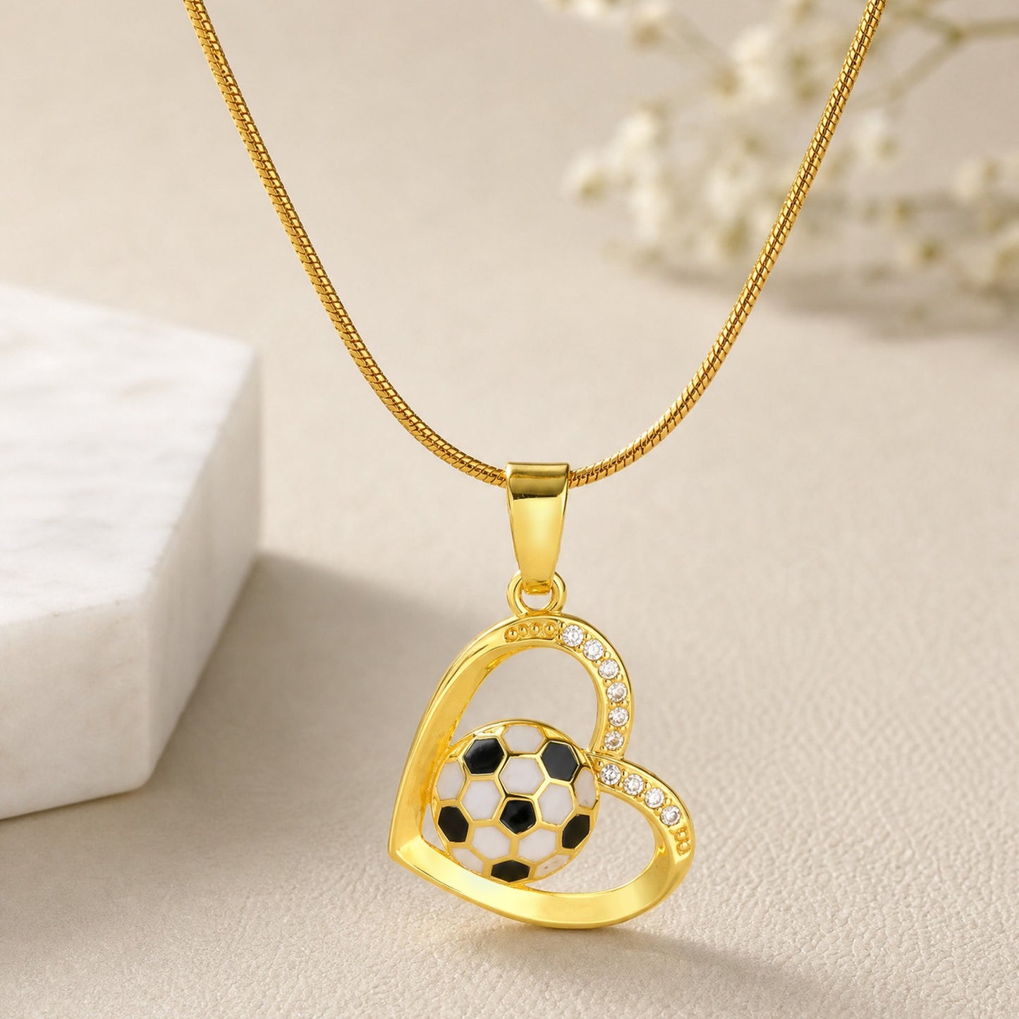 Hot-Selling World Cup Football Pendant Necklace In Europe & America – Copper Sports