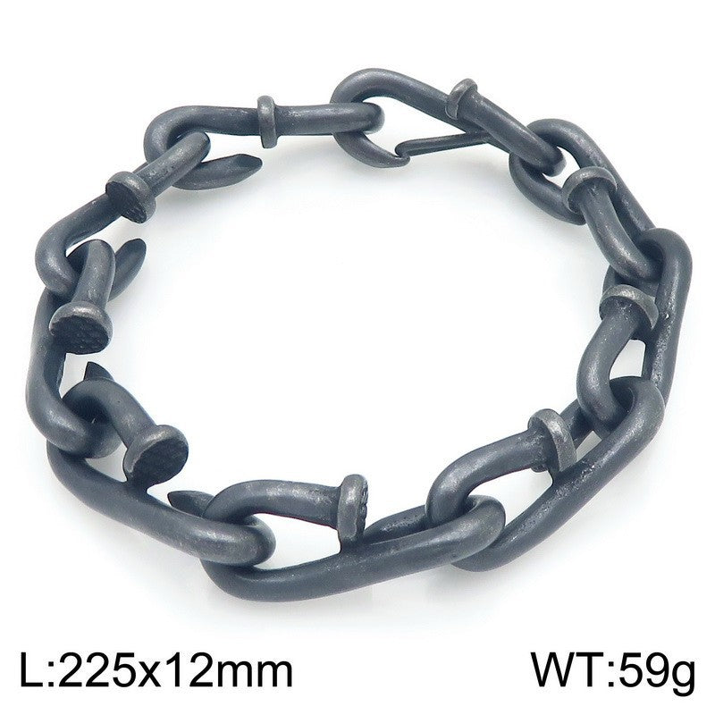 Planderful Everyday Genie Men Gold Plated Rivet Bracelet