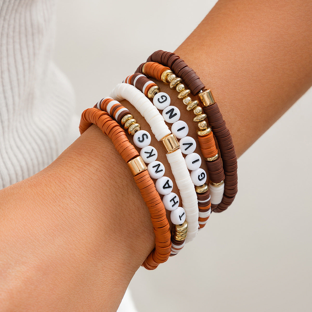 Planderful Thanksgiving Turkey Pendant Bracelet Personalized Letter Pumpkin Gift For Women