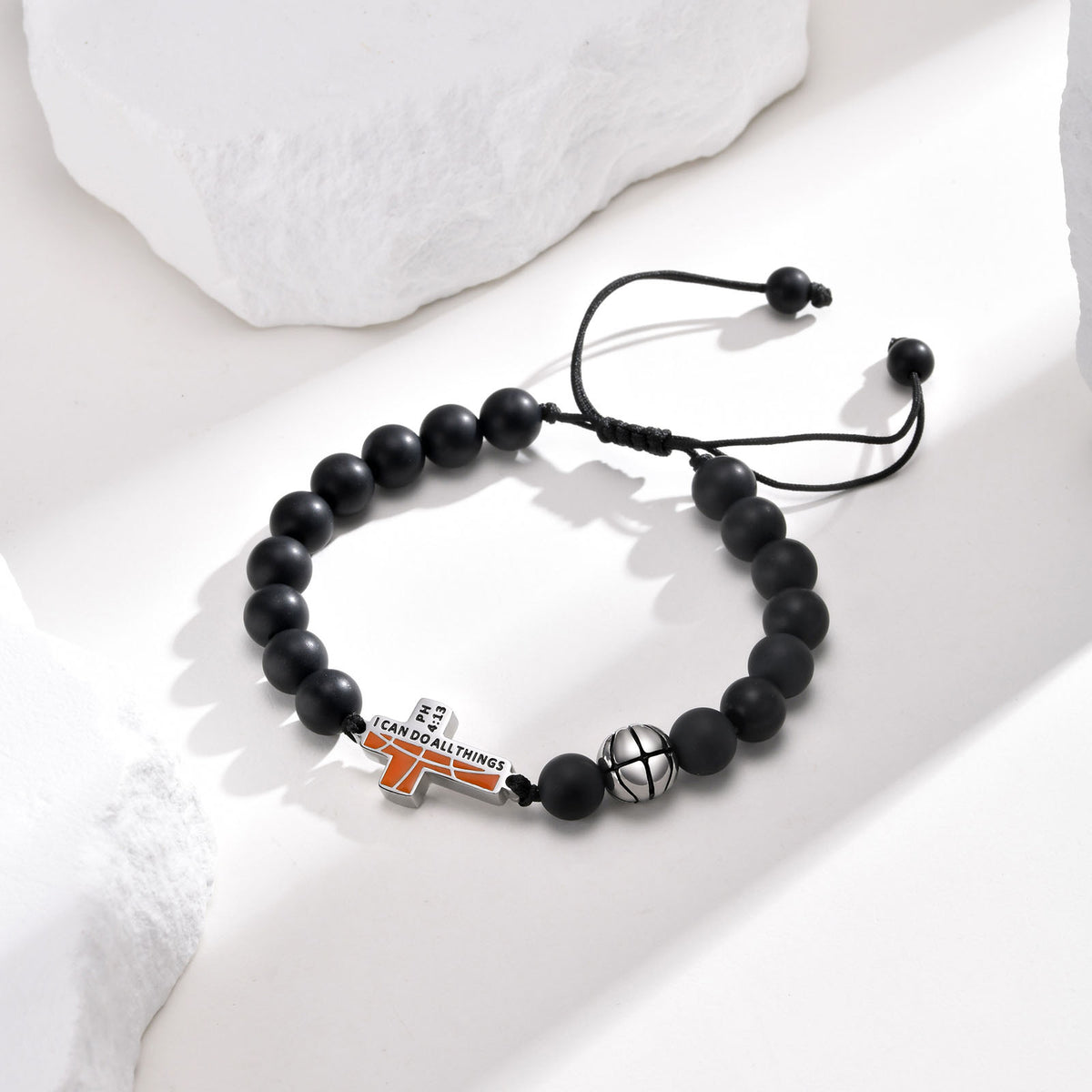Cross Braided Stainless Steel Bracelet