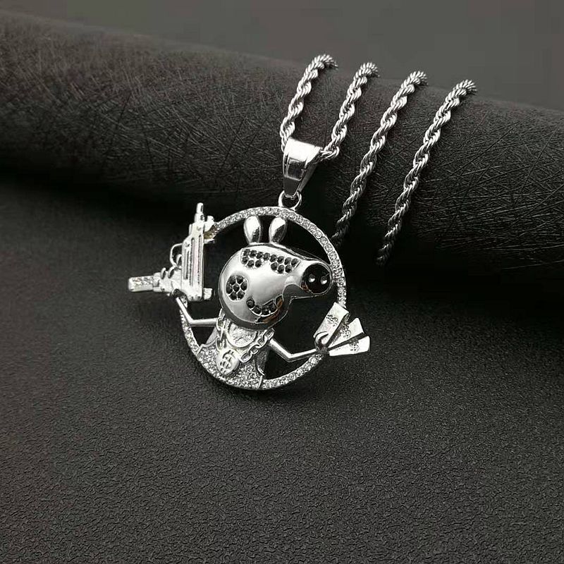 Zircon Necklace – Statement Hip Hop Pendant