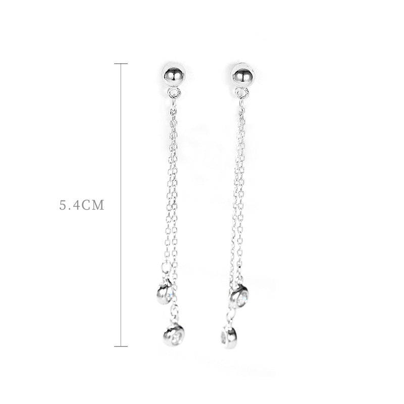 Korean Version 925 Sterling Silver Women's Earrings
