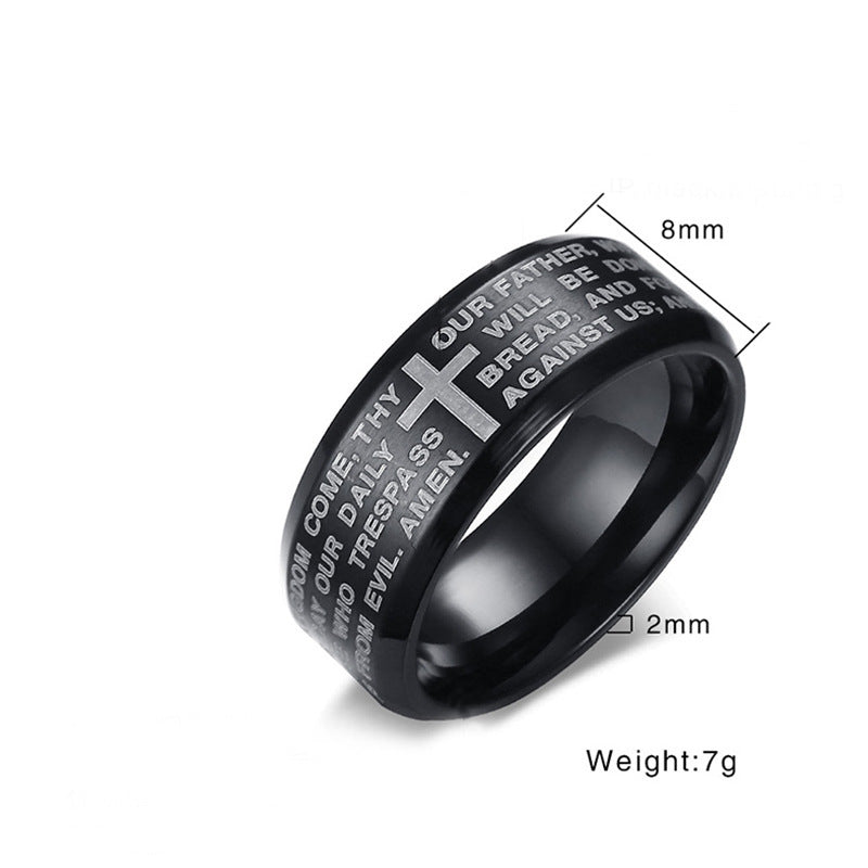 Stainless Steel Ring Titanium Steel Jewelry for Men