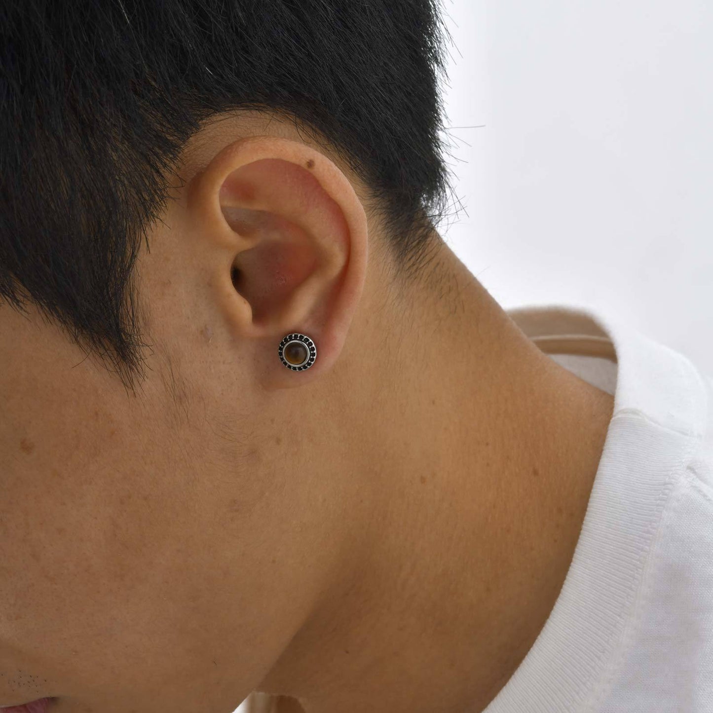 Planderful Retro Rock Stud Earrings For Men Personalized