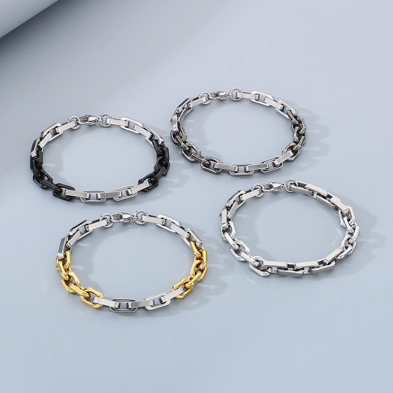 Planderful Personalized Men's Titanium Steel Bracelet