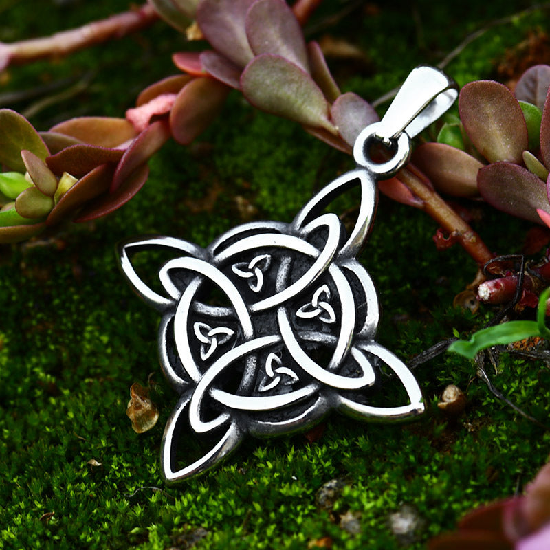 Titanium Steel Nordic Viking Celtic Knot Pendant for Men - Contemporary Jewelry Design