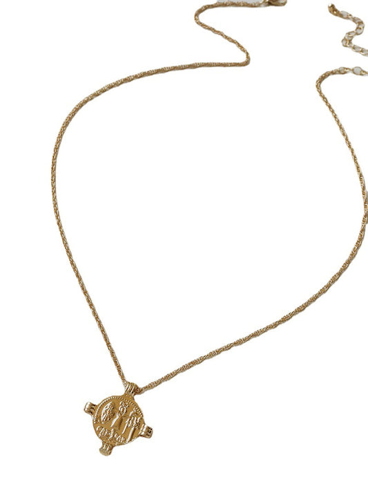 Golden Coin Necklace - Vienna Verve Collection