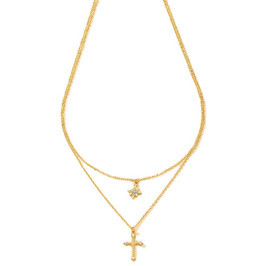 Luxurious Starry Sky Double-Layer Necklace - Vienna Verve Collection