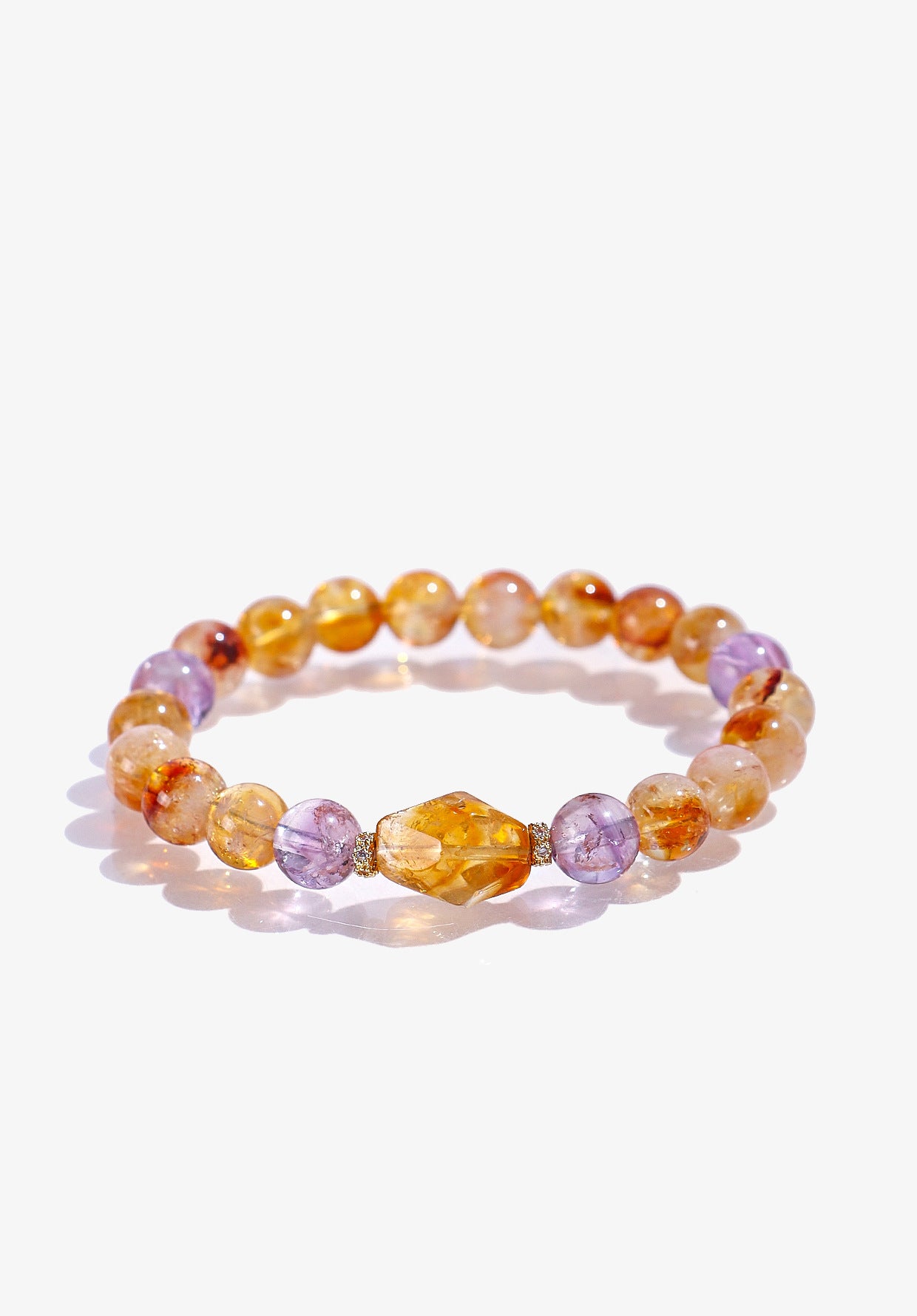 Planderful Fortune's Favor Amethyst Beaded Bracelet – Elegant Crystal Design